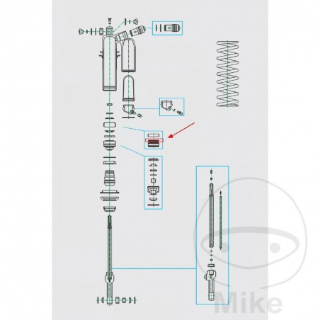 KAYABA Junta pistón libre de amortiguador 41 X 50 2 MM 773.11.63