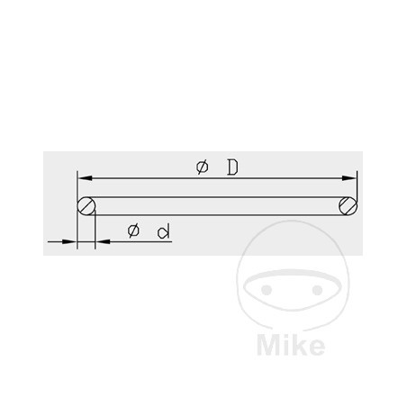 KAYABA Lower fork cover gasket 2.4 X 38 MM 773.10.83
