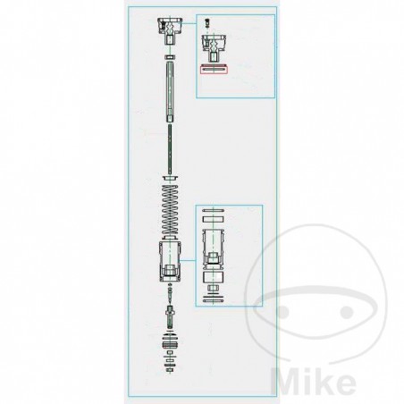 KAYABA Lower fork cover gasket 2.4 X 38 MM 773.10.83