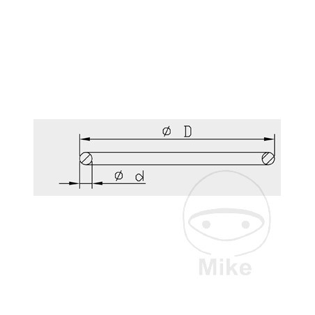 KAYABA O-ring 2 X 26 MM 773.11.42