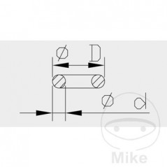KAYABA fork o-ring 2.1 X 12.5 MM 773.11.24