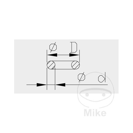 KAYABA fork o-ring 2.1 X 12.5 MM 773.11.24