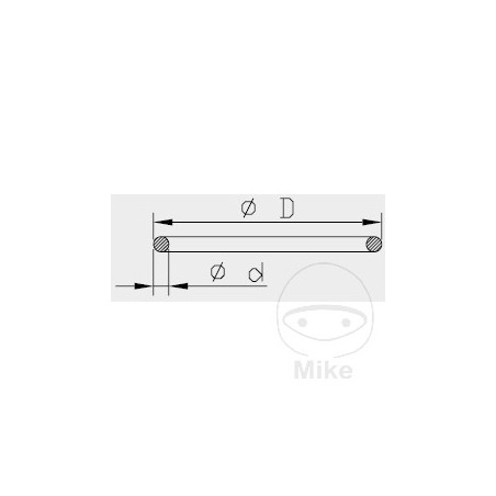 KAYABA fork head gasket 33.5 X 40 3.5 MM 773.11.87