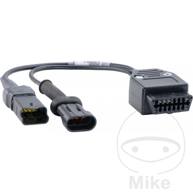 GUTMANN Adaptador conector para diagnóstico unidad de control moto BDU02 3 + 4 PIN 668.00.15