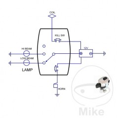 JMP 3 position switch + 2 light buttons 704.00.74
