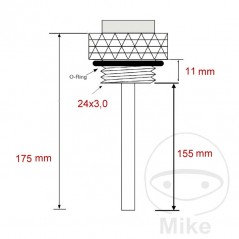 JMP Indicador directo temperatura de aceite 24 X 3.0 MM ALTN: 7090065 709.00.94