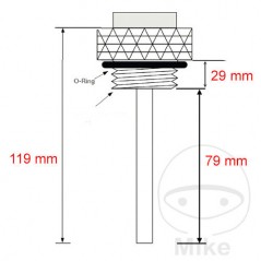 JMP Direct oil temperature indicator ALTN: 7090027 709.00.84