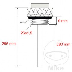 JMP Direct oil temperature indicator 26 X 1.5 MM ALTN: 7090109 709.00.87