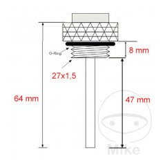 JMP Indicador directo temperatura de aceite 27 X 1.5 MM ALTN: 7090632 709.01.18