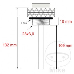 JMP Direct oil temperature indicator 23 X 3.0 MM ALTN: 7090133 709.13.90