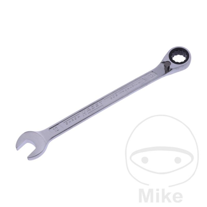 HAZET Llave carraca con conmutación 12 MM 604.11.49