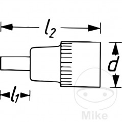 HAZET Vaso de punta allen 1/2 6 MM 60 604.84.66