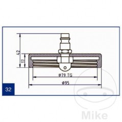 ATE Brake bleeding connection cap NR.32 03.9302-0919.2 657.00.26