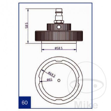 ATE Brake bleeding connection cap NR.60 03.9302-0917.2 657.00.33