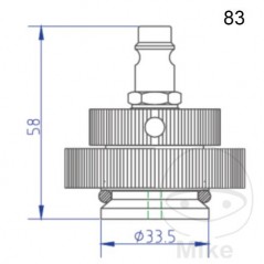 ATE Brake bleeding connection cap NR.83 03.9302-0939.2 657.02.61