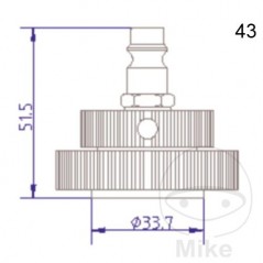 ATE Tapa de conexión para sangrado frenos NR.43 03.9302-0774.2 657.21.35
