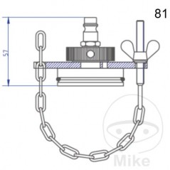 ATE Brake bleeding connection cap NR.81 03.9302-0918.2 657.26.22