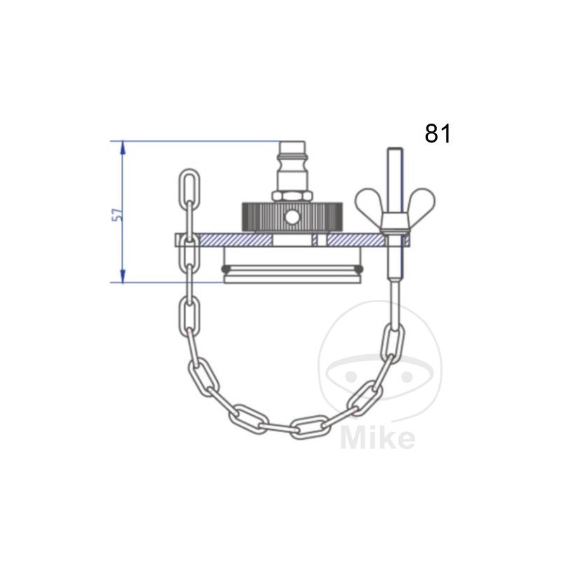 ATE Brake bleeding connection cap NR.81 03.9302-0918.2 657.26.22