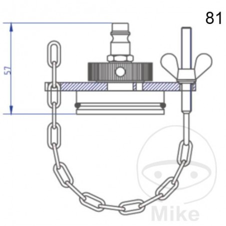ATE Brake bleeding connection cap NR.81 03.9302-0918.2 657.26.22