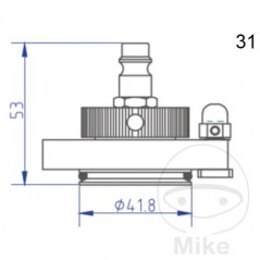 ATE Brake bleeding connection cap NR.31 03.9302-0925.2 657.27.96