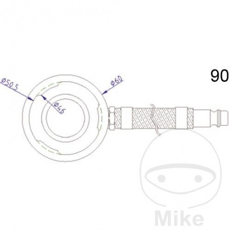 ATE Tapa de conexión para sangrado frenos NR.90 03.9302-0943.2 657.28.38