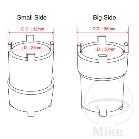 JMP Llave tuerca ranurada 26/30 MM 722.44.54
