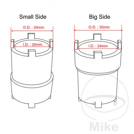 JMP Llave tuerca ranurada 20/24 MM 722.44.62