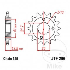 JT SPROCKETS transmission sprocket 16T P-525 ALTN: 7260373 726.46.33