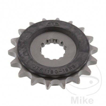 JT SPROCKETS Transmission pinion with rubber 18T 530 726.05.62