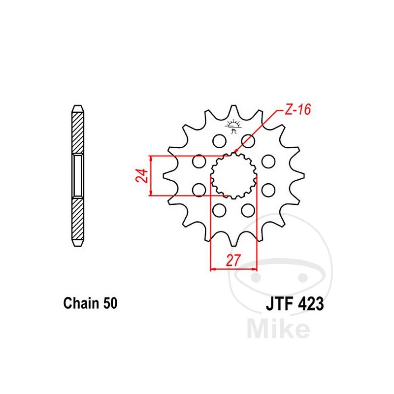 JT SPROCKETS Piñón transmisión racing 18T P-530 ALTN: 7260593 726.39.16