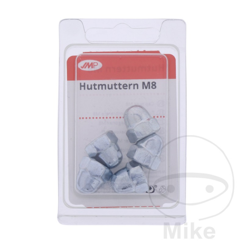 JMP Zinc plated cap nut M8 DIN1587 (5U) 479.01.36