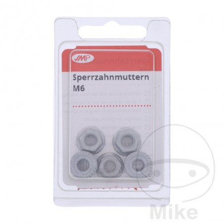 JMP Zinc plated lock nut M6 PACK (5U) 479.01.37