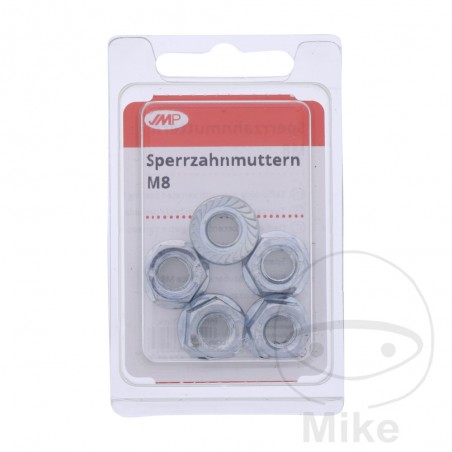 JMP Zinc plated lock nut M8 PACK (5U) 479.01.38