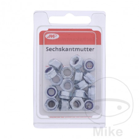 JMP Pack 20 galvanized nuts M6 DIN985 479.01.47