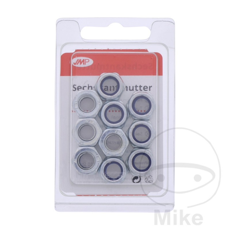 JMP Pack 10 galvanized nuts M8 DIN985 479.01.50
