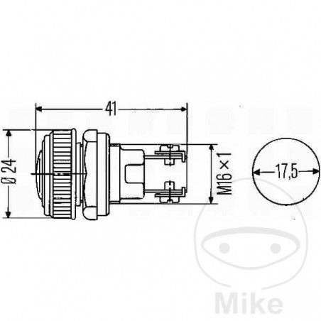 HERTH+BUSS Pilot lamp without bulb 146.43.20