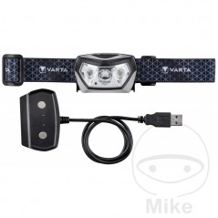 VARTA Linterna frontal recargable para deportes al aire libre H30R 400 LUMEN 156.01.48
