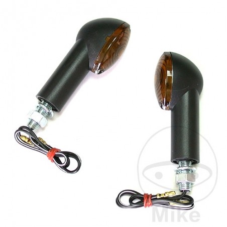 JMP Set of long motorcycle turn signals with smoked tulip CATEYE 705.08.18