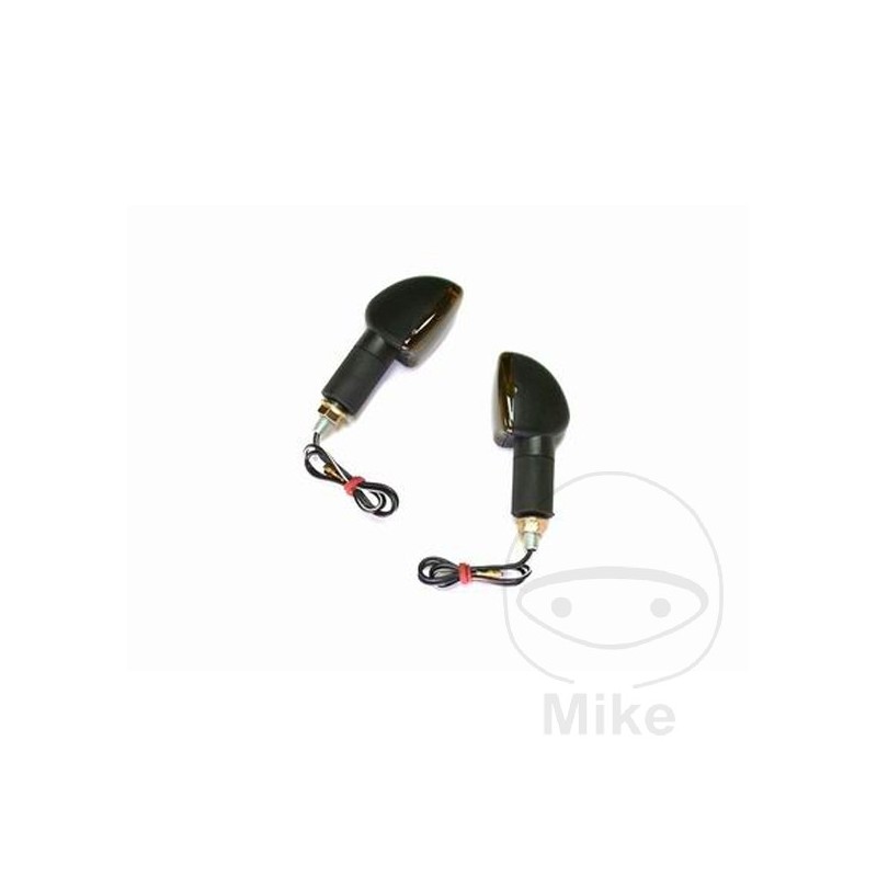 JMP Set of long motorcycle turn signals with smoked tulip TRIUMPH 2 705.08.39