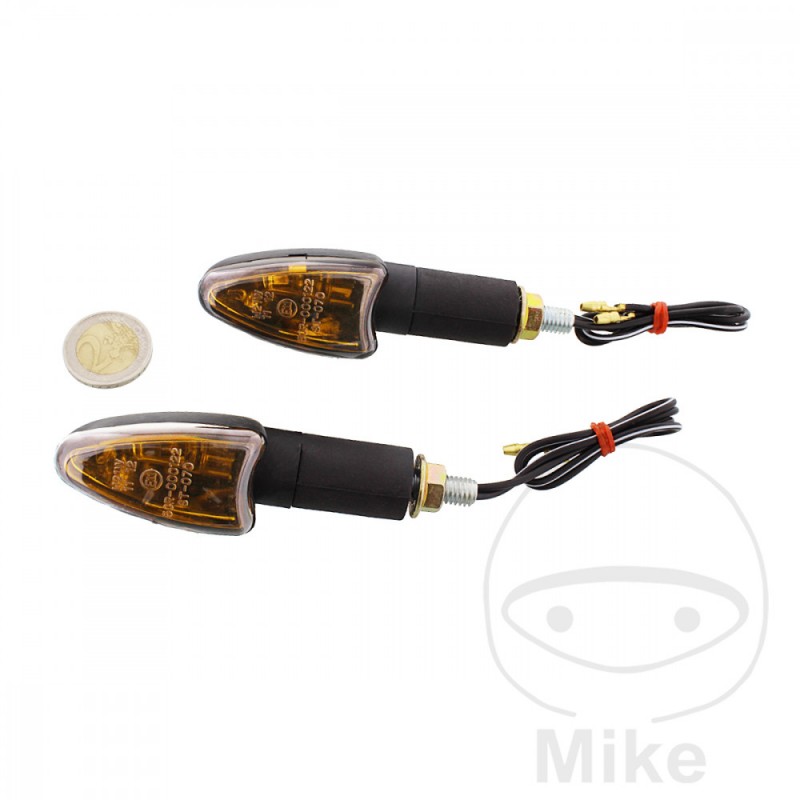 JMP Set of long motorcycle turn signals with smoked tulip TRIUMPH 2 705.08.41