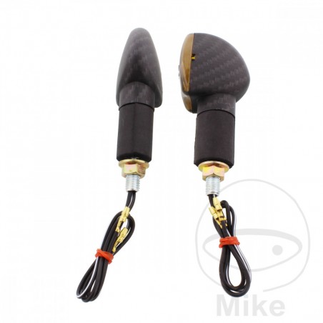 JMP Set of long motorcycle turn signals with smoked tulip TRIUMPH 2 705.08.41