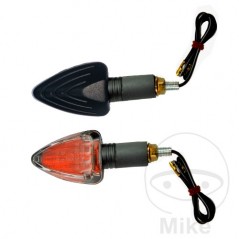 JMP Set of long motorcycle turn signals with transparent tulip TRILOCK 705.10.22