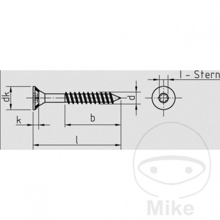 DRESSELHAUS Pack 200 tornillos para madera 4X30 MM 158.09.70