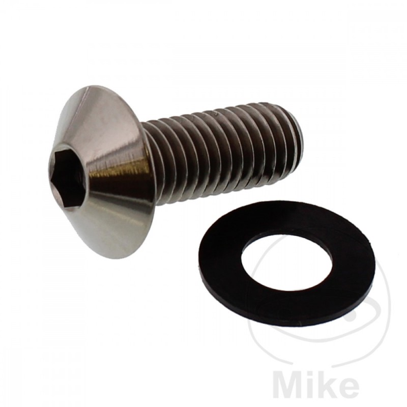 JMP Tornillo titanio cabeza alomada Ø16 MM M8X1.25 775.86.73VAR