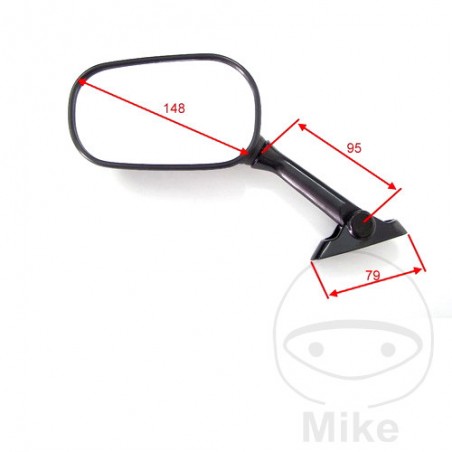 Espejo retrovisor derecho para moto 713.02.14