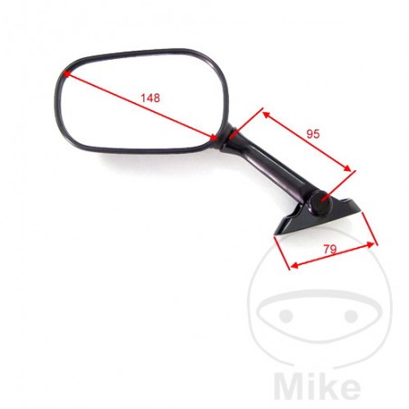 Left rear view mirror for motorcycle 713.02.22