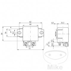 BOSCH 12V battery separator relay 118.12.88