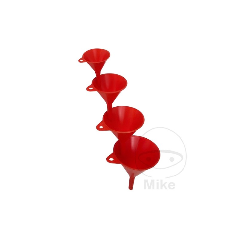 HUNERSDORFF Kit 4 embudos de plástico 60/80/100/120 MM 228.14.18