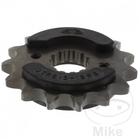 JT SPROCKETS Piñón delantero 15 dientes con goma DIV 530 726.03.87