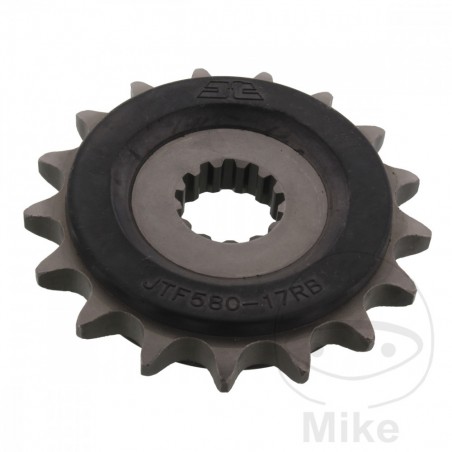 JT SPROCKETS Piñón delantero 15 dientes con goma DIV 530 726.04.04